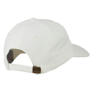 Smile Face Santa Embroidered Washed Cap