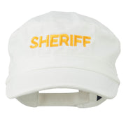 Sheriff Embroidered Enzyme Army Cap