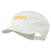 Sheriff Embroidered Enzyme Army Cap