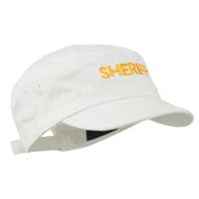 Sheriff Embroidered Enzyme Army Cap