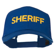 Sheriff Embroidered Military Mesh Back Cap