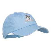 Snowman Snow Fun Patched Unstructured Cap