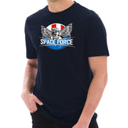 Space Force Eagle Designed Unisex Short Sleeve Cotton Jersey T-Shirt