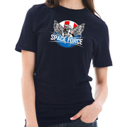 Space Force Eagle Designed Unisex Short Sleeve Cotton Jersey T-Shirt