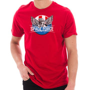 Space Force Eagle Designed Unisex Short Sleeve Cotton Jersey T-Shirt