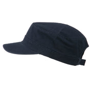 Garment Washed Adjustable Army Cap