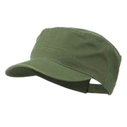 Garment Washed Adjustable Army Cap