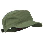 Garment Washed Adjustable Army Cap