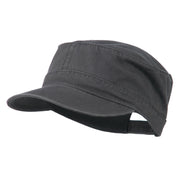 Garment Washed Adjustable Army Cap