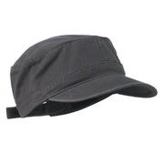 Garment Washed Adjustable Army Cap