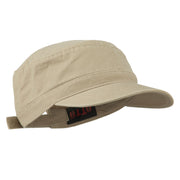 Garment Washed Adjustable Army Cap