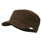 Garment Washed Adjustable Army Cap