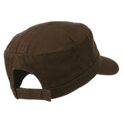 Garment Washed Adjustable Army Cap