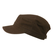 Garment Washed Adjustable Army Cap