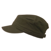 Garment Washed Adjustable Army Cap