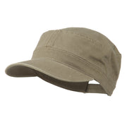 Garment Washed Adjustable Army Cap