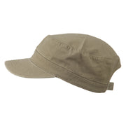 Garment Washed Adjustable Army Cap