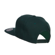 Stag Emblem Embroidered Snapback Cap