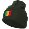 Senegal Flag Embroidered Long Beanie