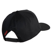 Maple Bonsai Embroidered Solid Cotton Twill 5 Panel Prostyle Snap Cap - Black OSFM