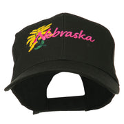 USA State Nebraska Goldenrod Embroidered Low Profile Cap