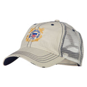 US Coast Guard Anchors Logo Embroidered Low Profile Cotton Mesh Cap