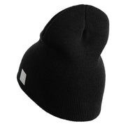 US Submarine Sign Embroidered Heavyweight Classic Knit Short Beanie - Black OSFM