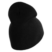 US Submarine Sign Embroidered Heavyweight Classic Knit Short Beanie - Black OSFM