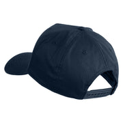 Maple Bonsai Embroidered Solid Cotton Twill 5 Panel Prostyle Snap Cap - Navy OSFM