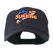 Surfing Board Logo Embroidered Cap