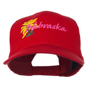 USA State Nebraska Goldenrod Embroidered Low Profile Cap