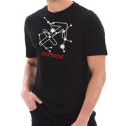 Zodiac Sagittarius Sign Graphic Design Short Sleeve Cotton Jersey T-Shirt