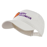 Happy Halloween Smile Pumpkin Embroidered Cap