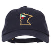 Minnesota Showy Lady's Slippers with Map Embroidered Unstructured Cap