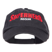 Superhero Mom Embroidered Low Profile Cap