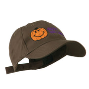 Happy Halloween Smile Pumpkin Embroidered Cap