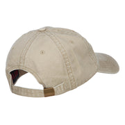 Sheriff Embroidered Washed Buckled Cap