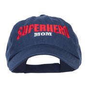 Superhero Mom Embroidered Low Profile Cap