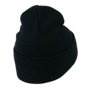 Halloween Solid Image of the Grim Reaper Embroidered Long Beanie