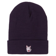 Siberian Husky Embroidered Long Beanie