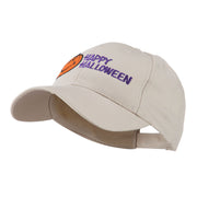 Happy Halloween Smile Pumpkin Embroidered Cap