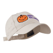 Happy Halloween Smile Pumpkin Embroidered Cap