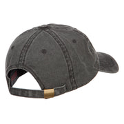 Sheriff Embroidered Washed Buckled Cap