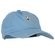 Minnesota Showy Lady's Slippers with Map Embroidered Unstructured Cap