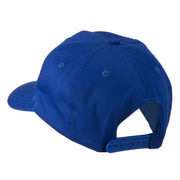 Silhouette of Golfer Swing Embroidered Cap