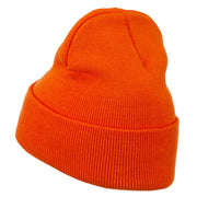 Halloween Surprised Jack o Lantern Embroidered Long Beanie