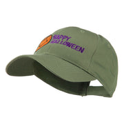 Happy Halloween Smile Pumpkin Embroidered Cap