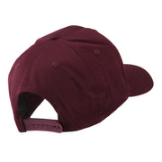 Silhouette of Golfer Swing Embroidered Cap