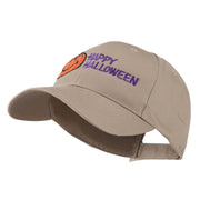 Happy Halloween Smile Pumpkin Embroidered Cap