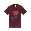 Stethoscope Heart Crew Neck T-Shirt Graphic Shirt